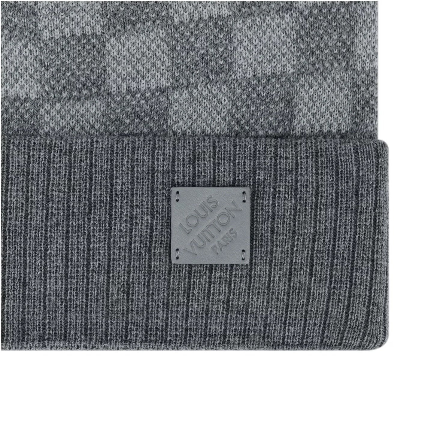 "LV" Beanie Grau
