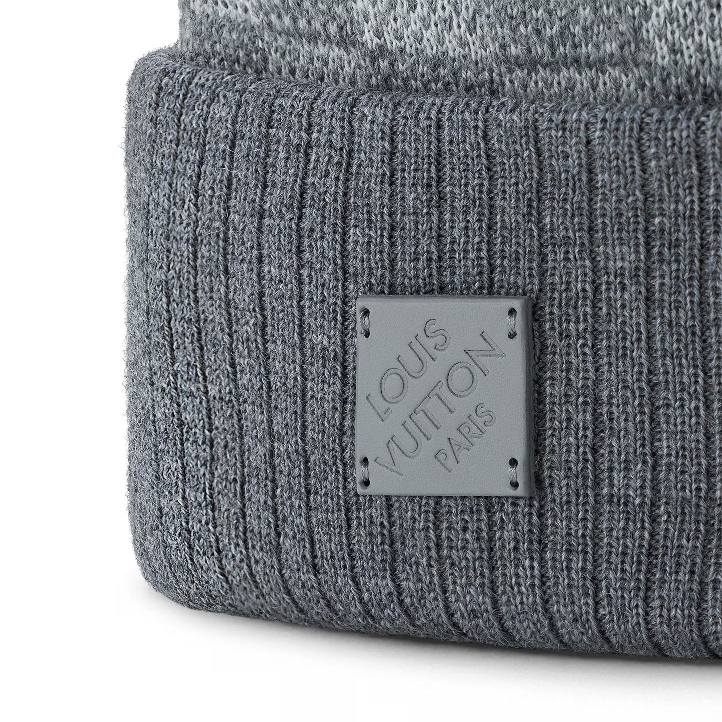 "LV" Beanie Grau