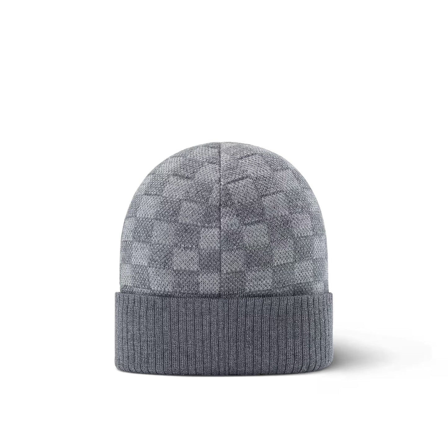 "LV" Beanie Grau